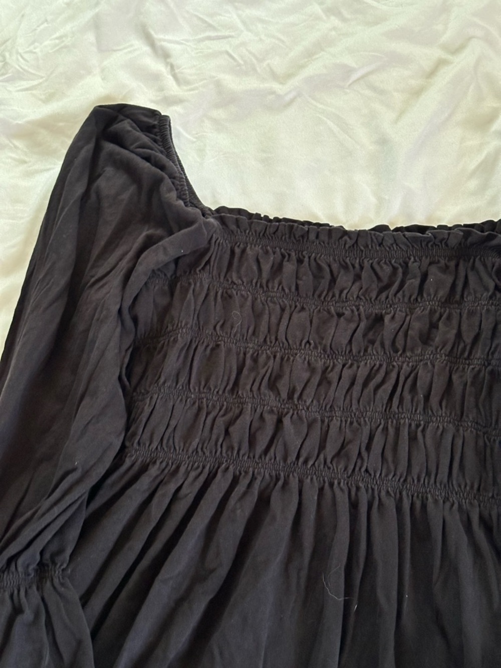 H&M Black Smocked Mini Dress - Picture 2 of 2